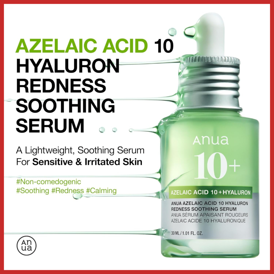 ANUA Azelaic Acid 10 Hyaluron Redness Soothing Serum 30ml