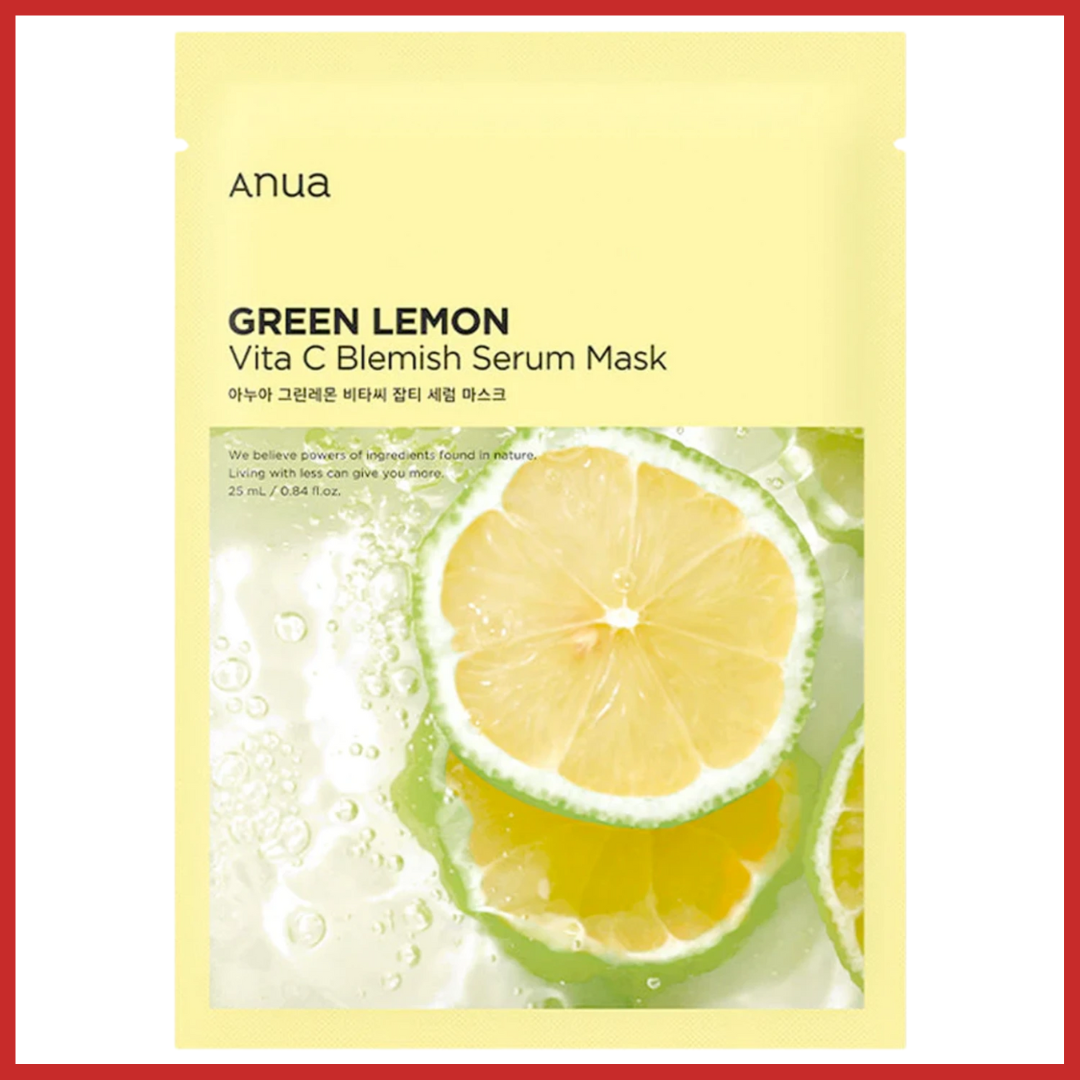 ANUA Green Lemon Vita C Blemish Serum Sheet Mask 25ml