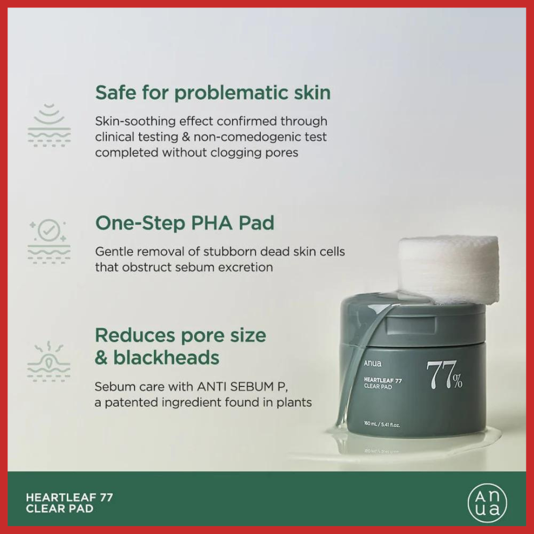 ANUA Heartleaf 77% Toner Pad 70 Sheets 160ml