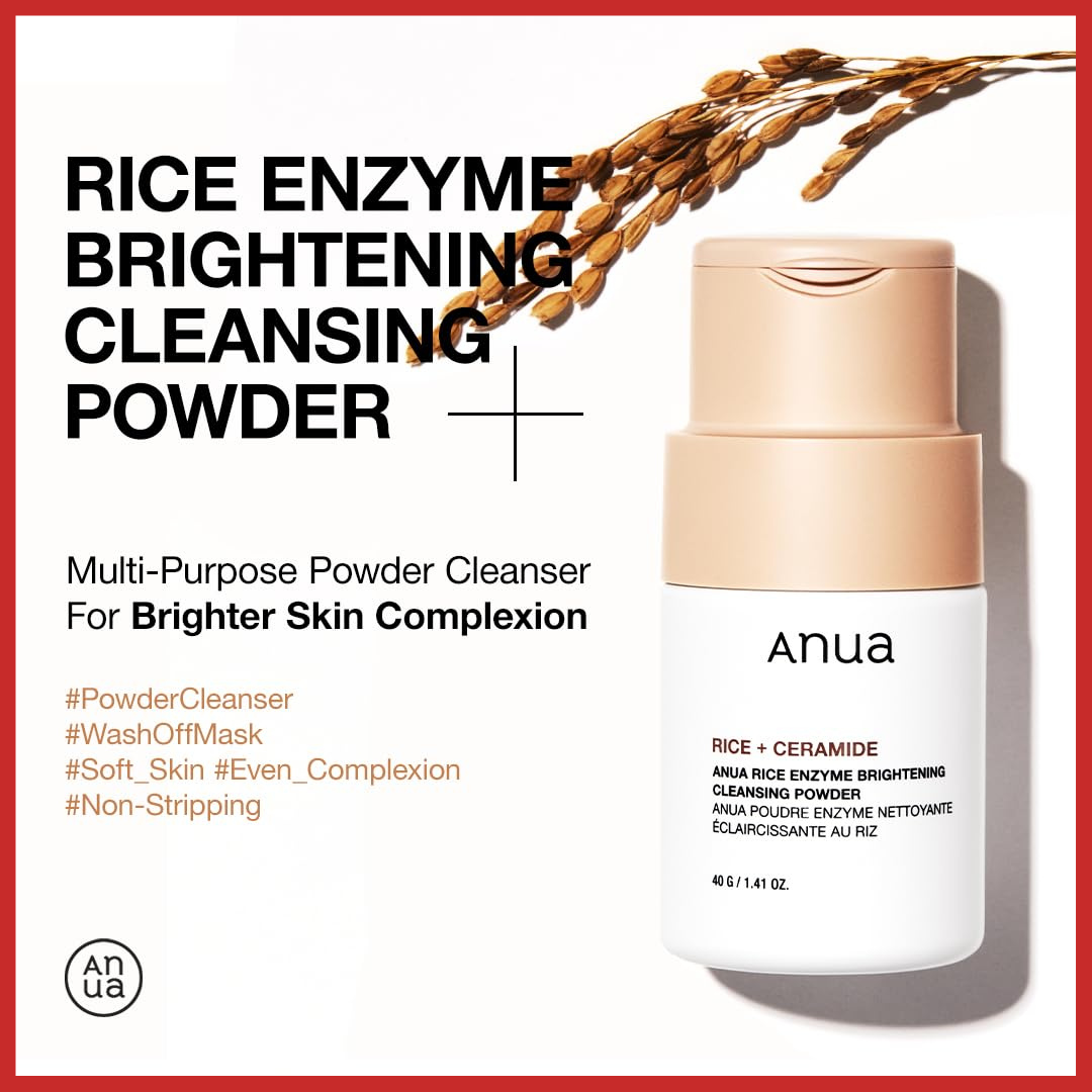 ANUA Rice Enzyme Brightening Cleansing Powder 40g