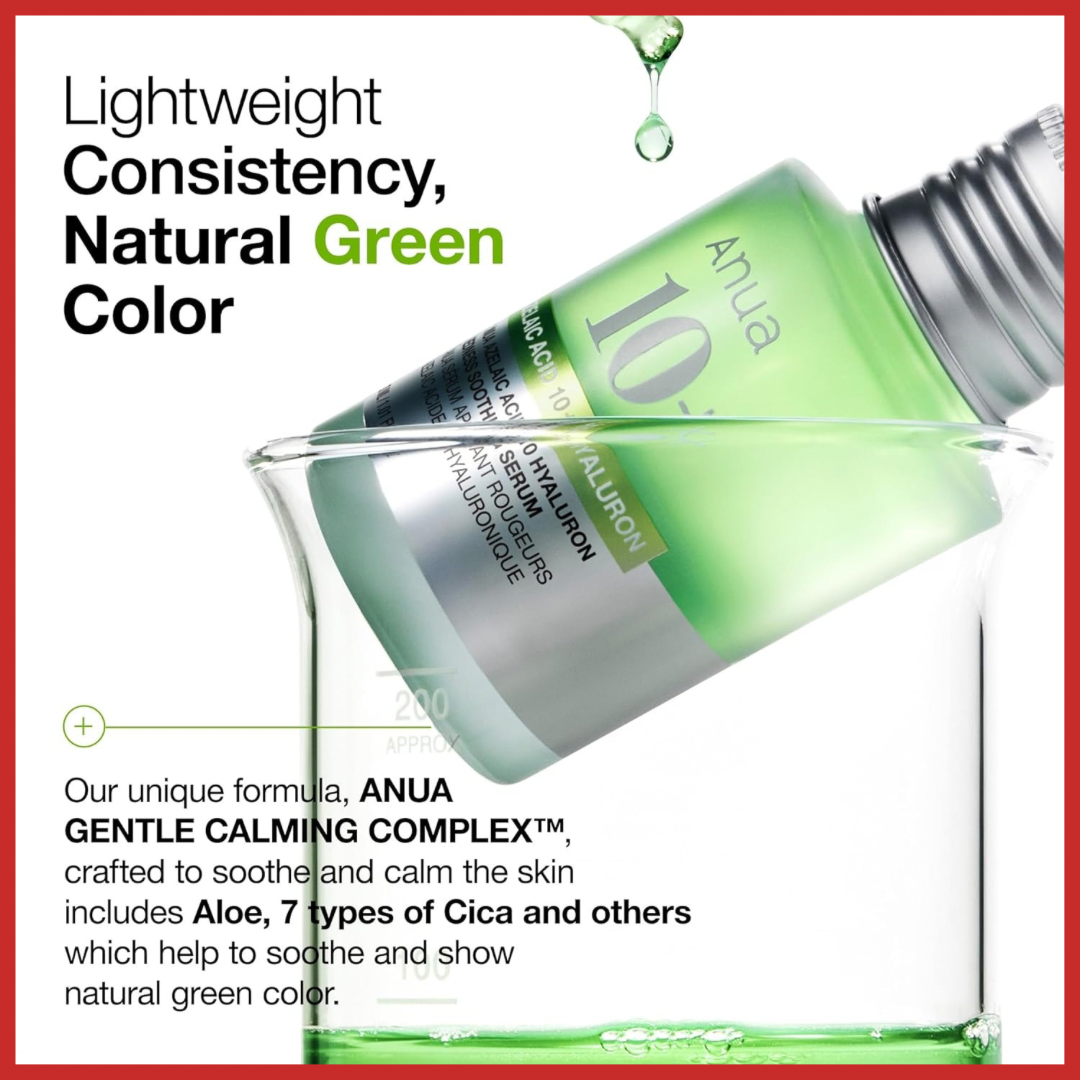 ANUA Azelaic Acid 10 Hyaluron Redness Soothing Serum 30ml