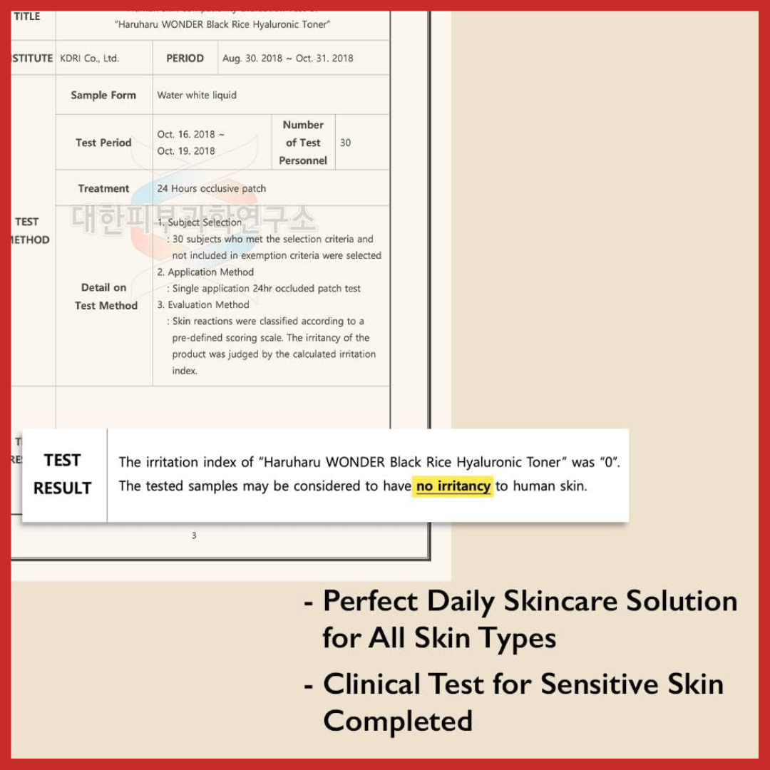 Haruharu WONDER Black Rice Hyaluronic Toner 150ml