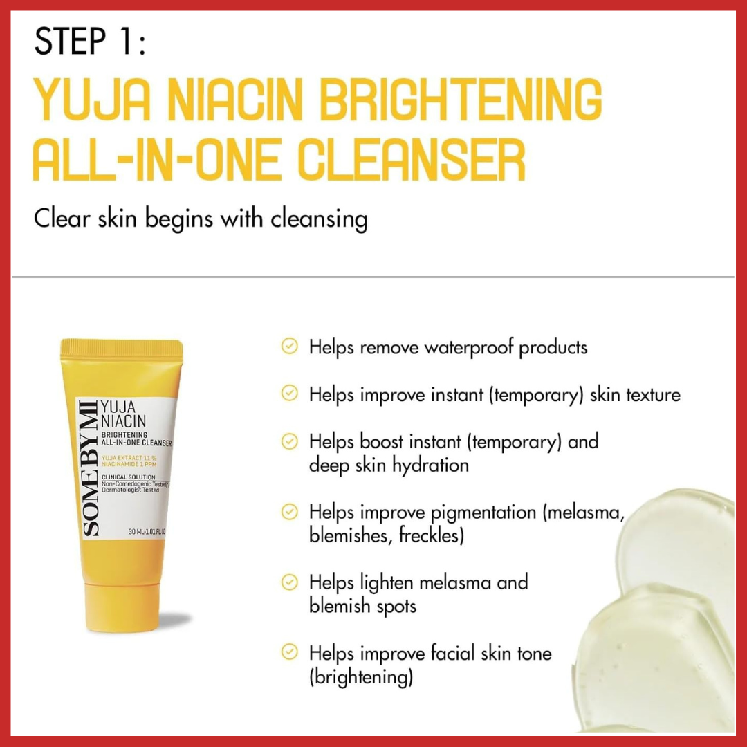 SOME BY MI Yuja Niacin 30 Days Anti Blemish Starter Kit (04 PCS)
