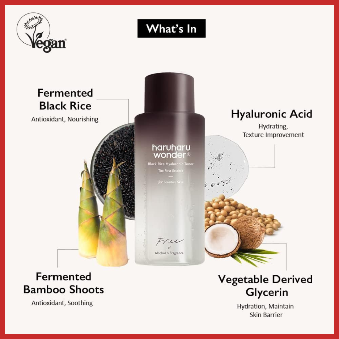 Haruharu WONDER Black Rice Hyaluronic Toner for Sensitive Skin 150ml
