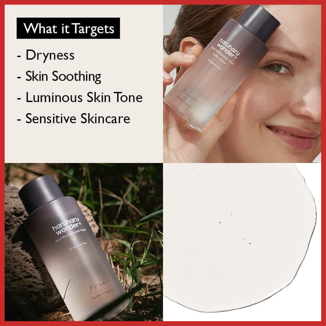 Haruharu WONDER Black Rice Hyaluronic Toner for Sensitive Skin 150ml