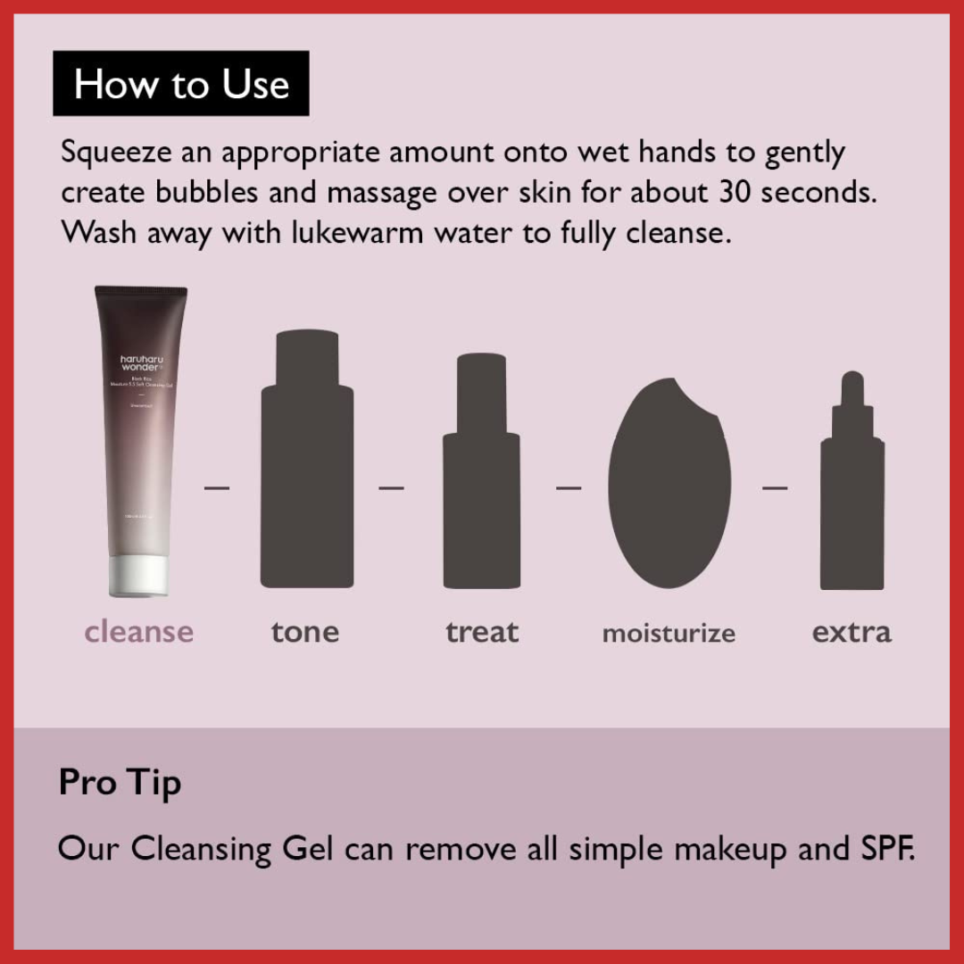 Haruharu WONDER Black Rice Moisture 5.5 Soft Cleansing Gel 100ml