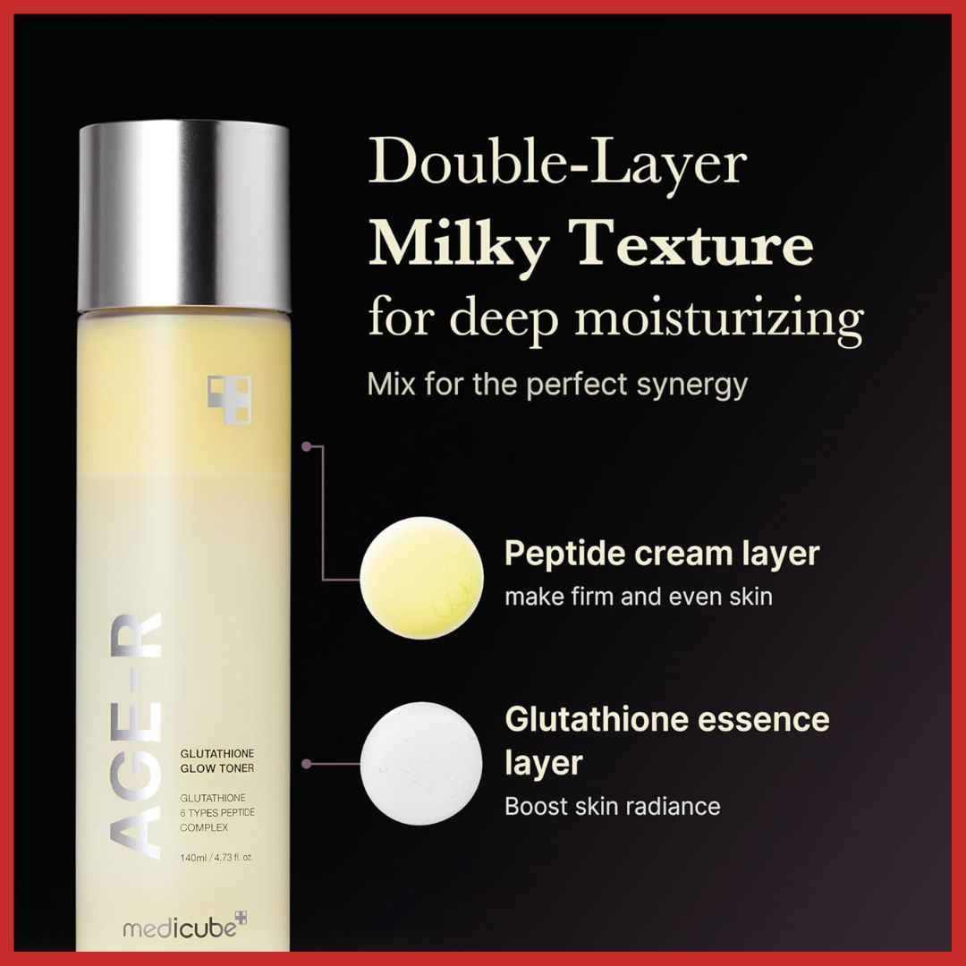 medicube AGE-R Glutathione Glow Toner 140ml