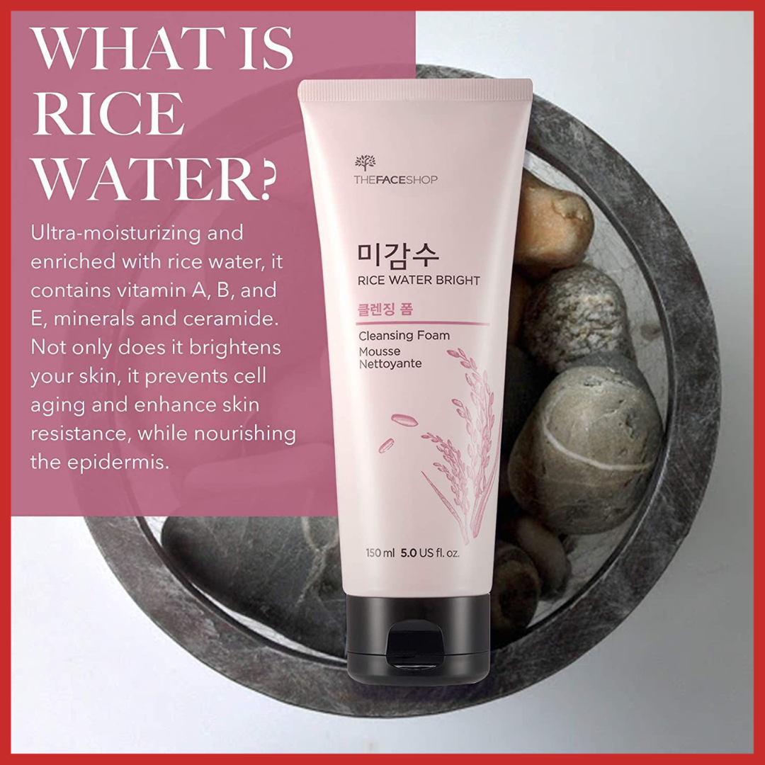 The Face Shop Rice Water Bright Facial Foaming Cleanser 150ml