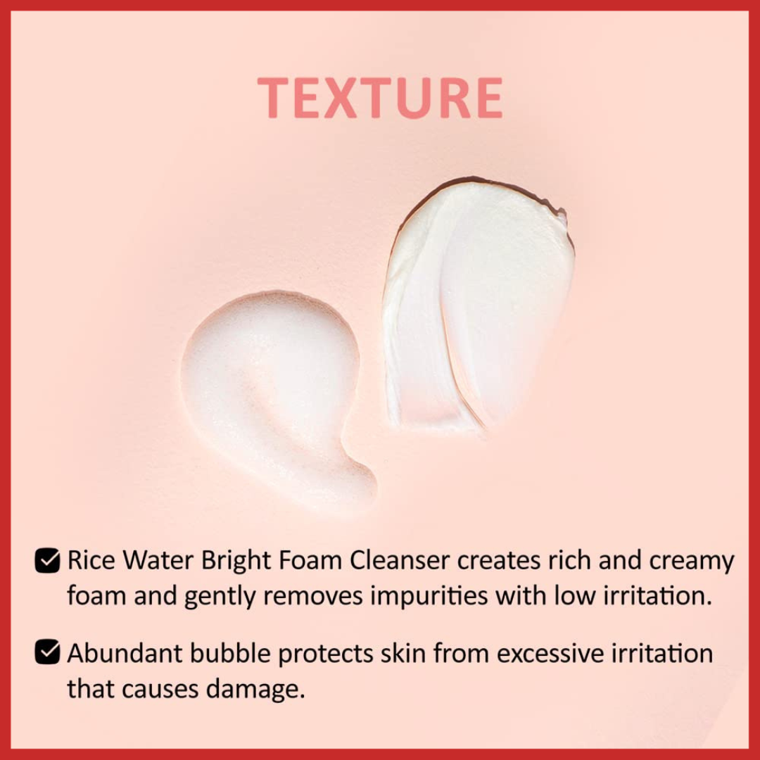 The Face Shop Rice Water Bright Facial Foaming Cleanser 150ml