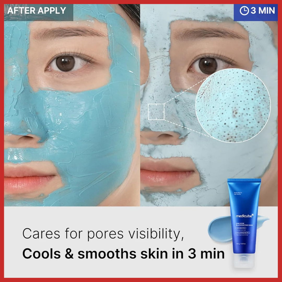 medicube Zero Pore Blackhead Mud Facial Mask 100ml